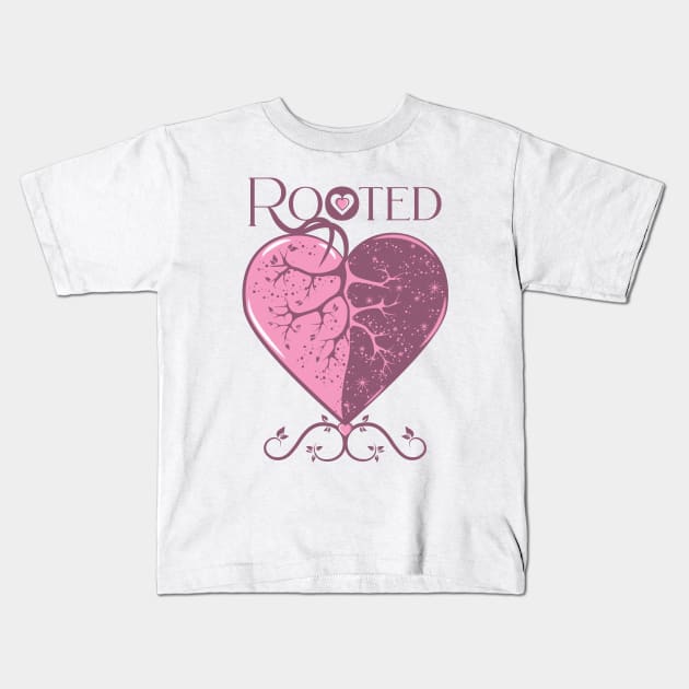 Deep-rooted in love, day and night Kids T-Shirt by dkdesigns27